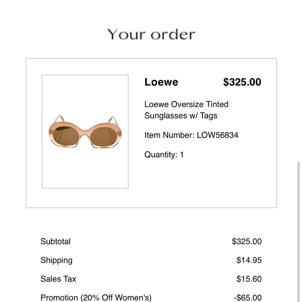Loewe Brown Classic Sunglasses
